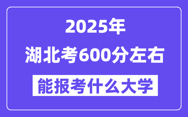 2025年湖北考600分摆布能报考上甚么大学?附位次排名对比表