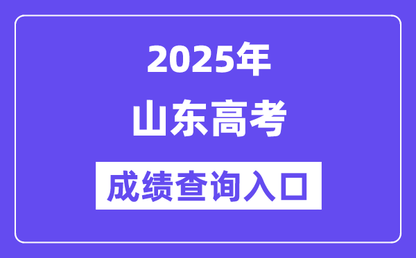 2025年山东省夏日高考绩绩查问平台进口(//cx.sdzk.cn/)