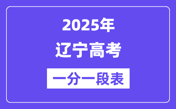 2025辽宁高考一分一段表,查问位次及排名(完全版)
