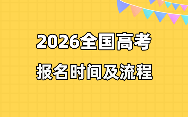 2026年高考报名时辰及进口汇总表