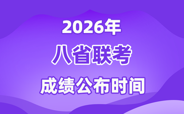 2026八省联考(T8)成就宣布时辰,甚么时辰出分? 