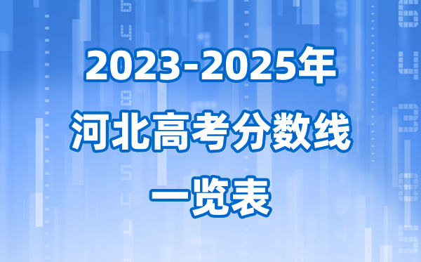 河北省近三年高考登科分数线一览表(2026参考)