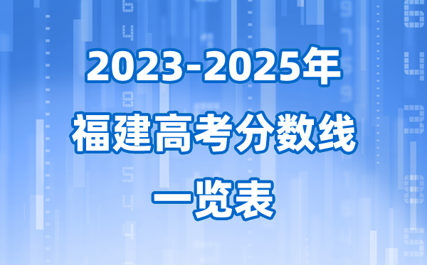 福建省近三年高考登科分数线一览表(2026参考)