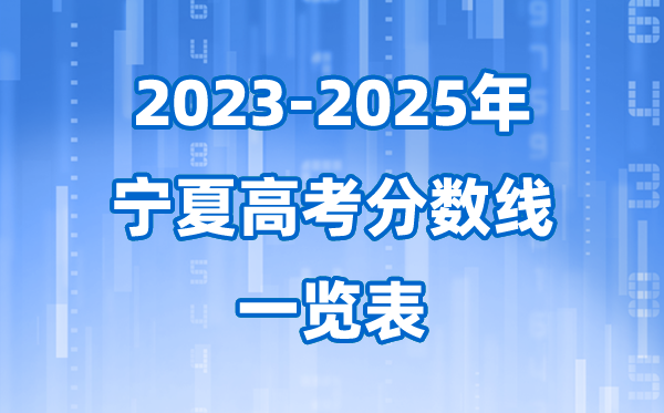 宁夏近三年高考登科分数线一览表(2026参考)