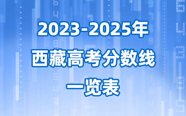 西藏近三年高考登科分数线一览表(2026参考)