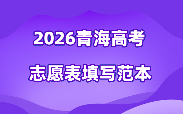 2026年轻海高考自愿表格填写范本(附查找进口及自愿数目)