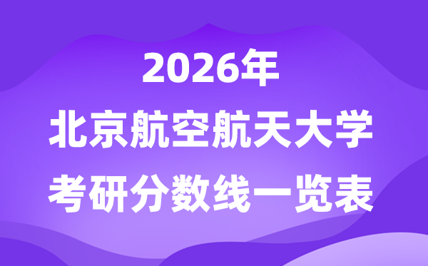 北京邮电大学2026考研分数线一览表（含2025年复试线）