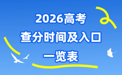 2026年天下各地高考核分时候